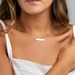 Custom Name Bar Necklace, Personalized Necklace, Initial Bar Necklace in Sterling Silver, Gold, Rose Gold, Jewelry Gift 
