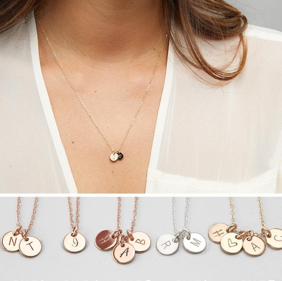 Personalized Initials Necklace Custom 