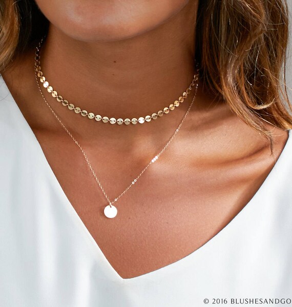 Dainty Choker Necklace Gold Choker 