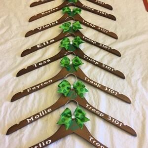 Personalized Girl Scout Vest Hanger, Daisy, Brownie, Junior, tunic hanger, image 7