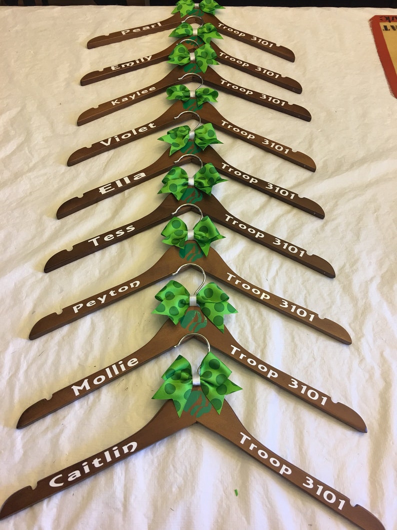 Personalized Girl Scout Vest Hanger, Daisy, Brownie, Junior, tunic hanger, image 7