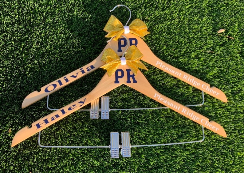 Personalized Cheer Uniform Hanger Cheer Gift Cheerleading Etsy