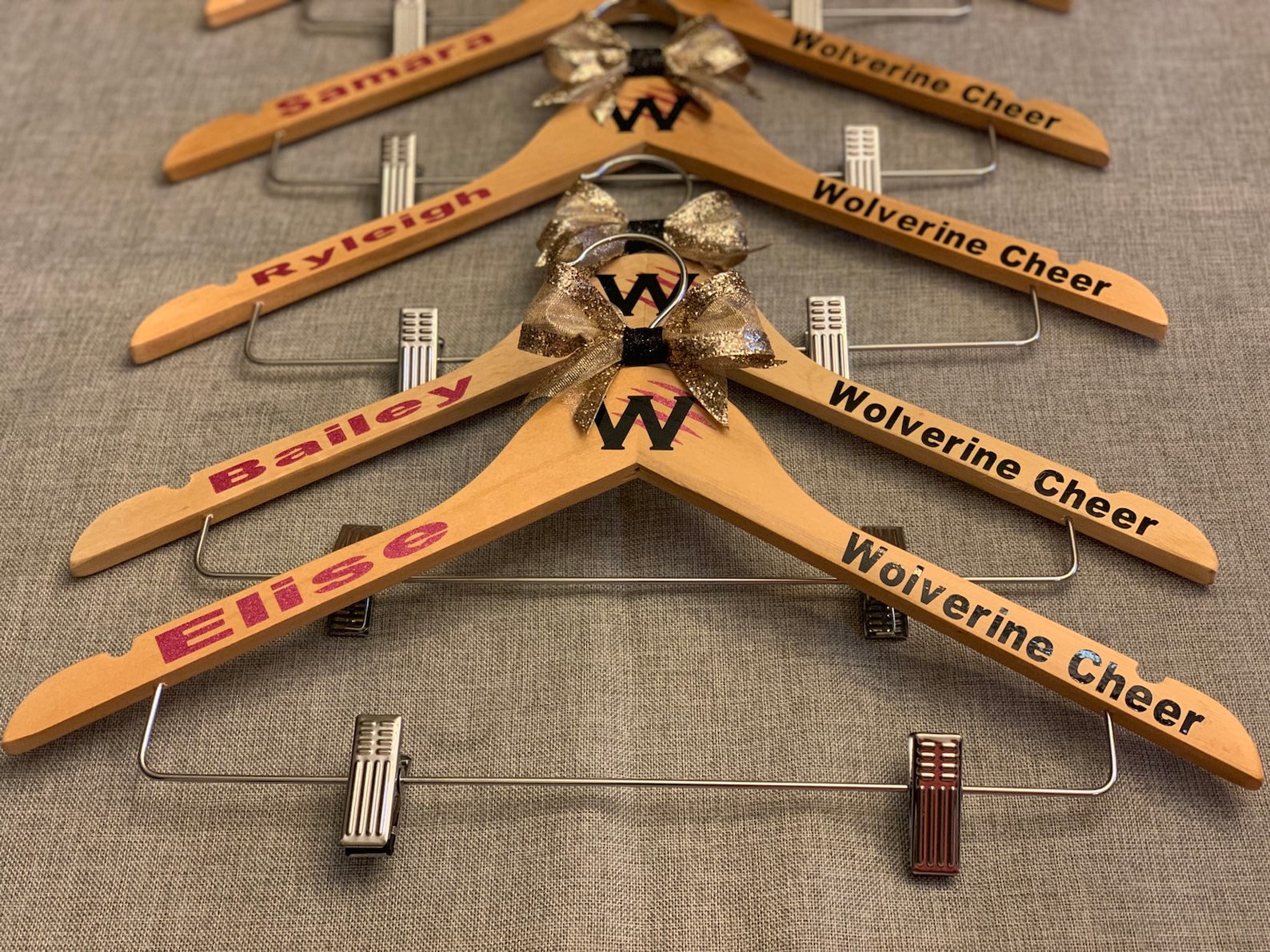 Personalized Cheer Uniform Hanger Cheer Gift Cheerleading Etsy