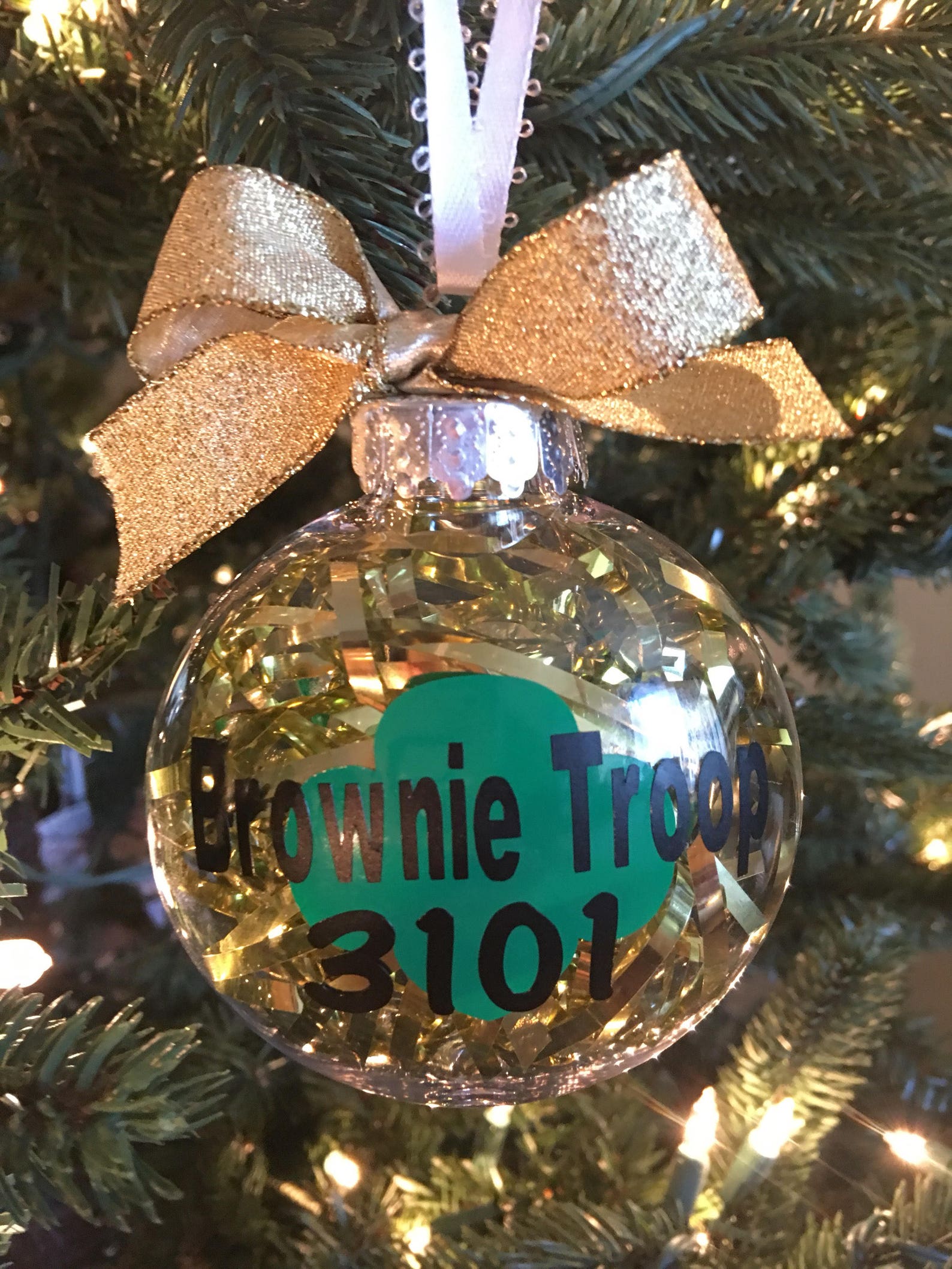 Personalized Girl Scout Ornamentchristmas Ornamenttroop Etsy