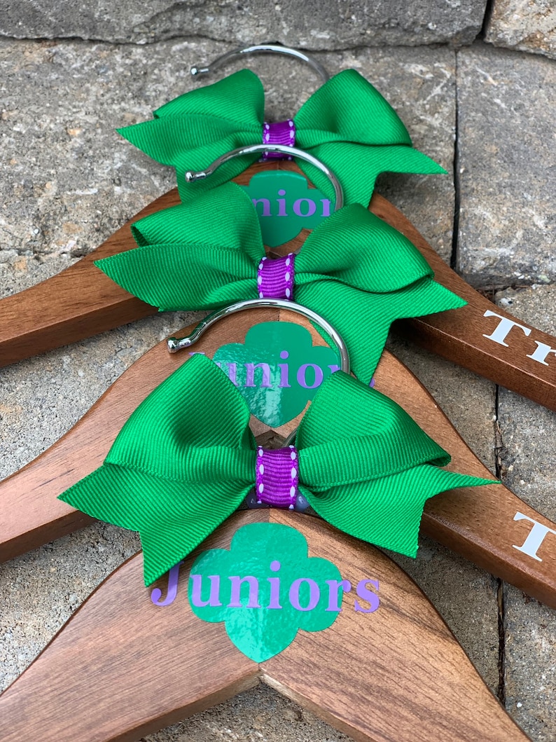 Personalized Girl Scout Vest Hanger Daisy Brownie Junior Etsy
