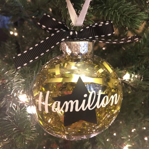 Hamilton Inspired Christmas Ornament Hamilton Musical Etsy