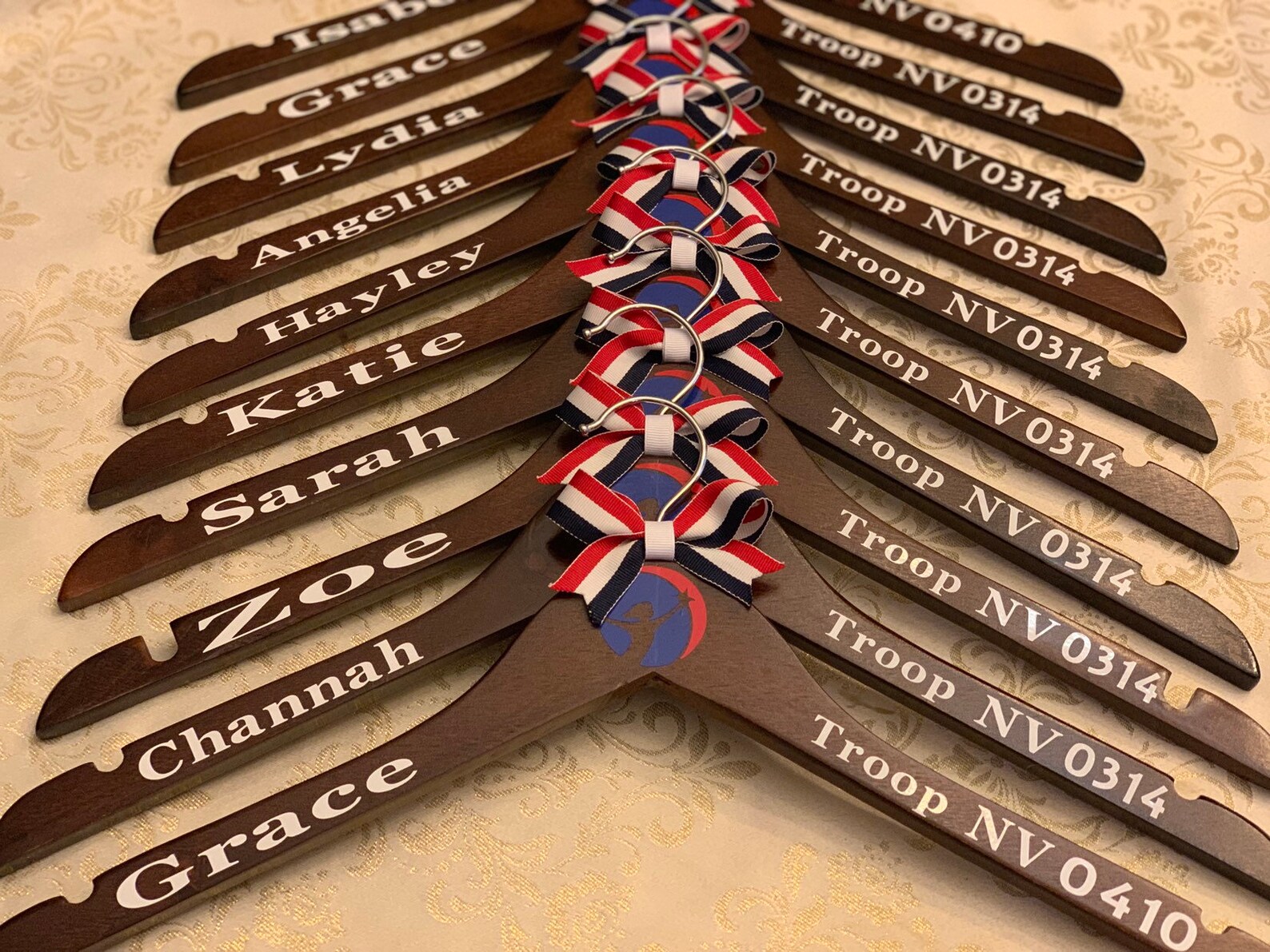 Personalized Girl Scout Vest Hanger Daisy Brownie Junior Etsy