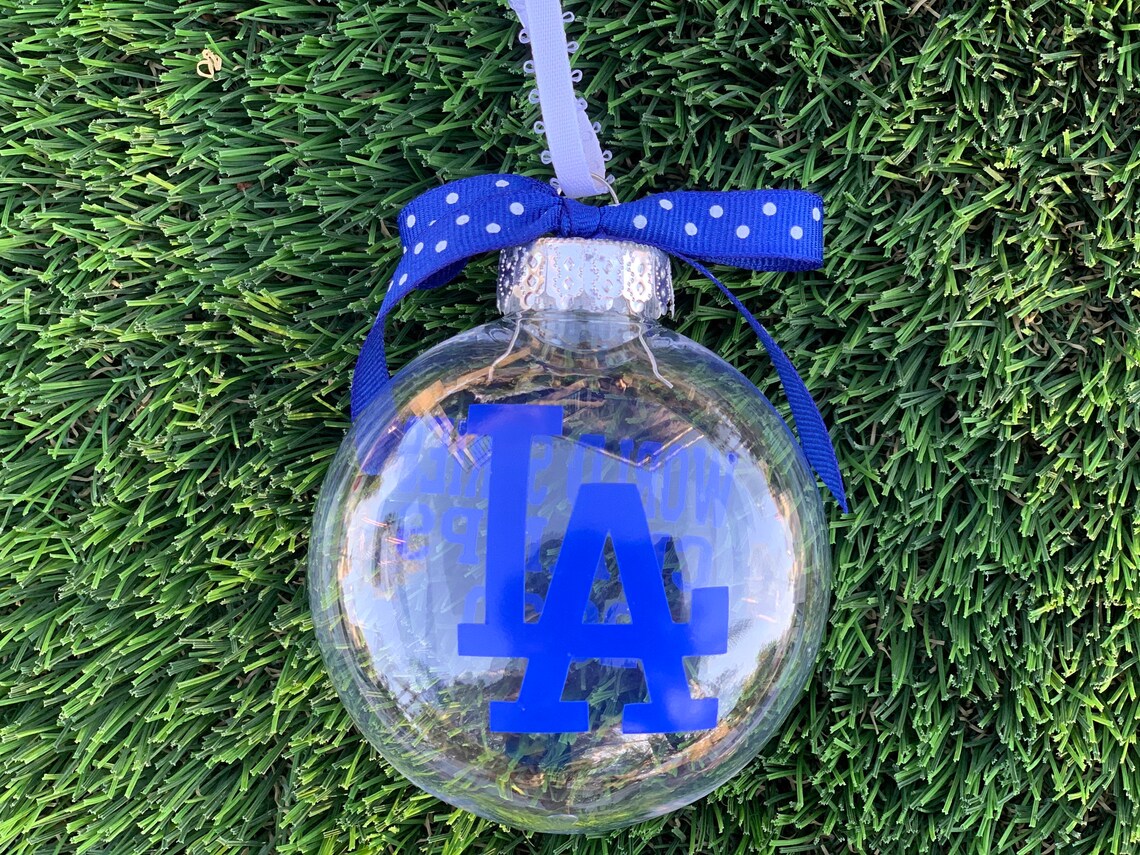 LA Dodgers 2020 World Series Christmas Ornament Los Angels Etsy