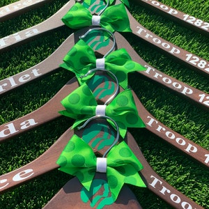 Personalized Girl Scout Vest Hanger, Daisy, Brownie, Junior, tunic hanger, image 3