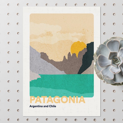 Argentina Patagonia Travel Poster - Etsy