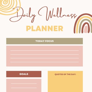 Daily Wellness Planner