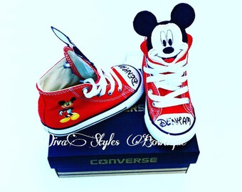 converse mickey mouse shoes