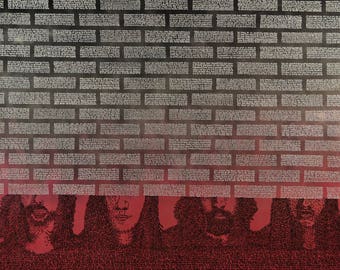 Pink Floyd "The Wall", 68x72in.
