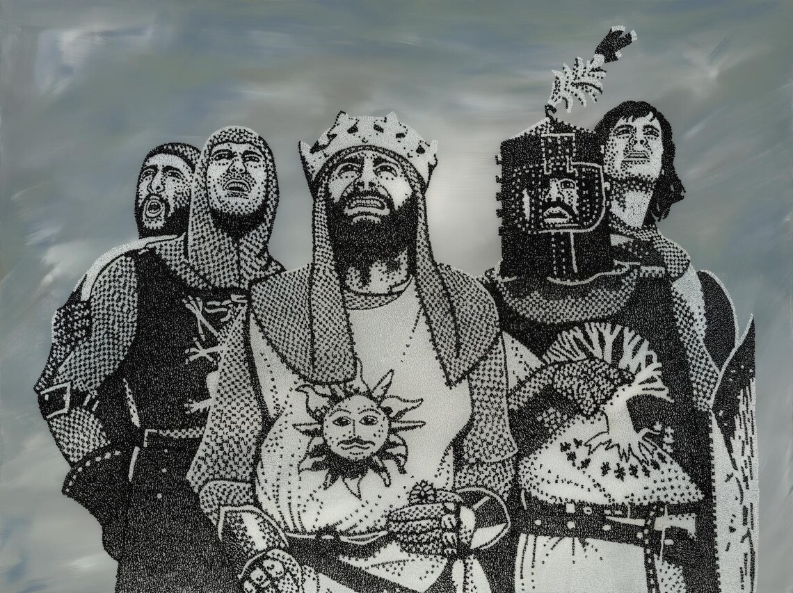 Monte Python Style Art Monty Python Art Print - Etsy
