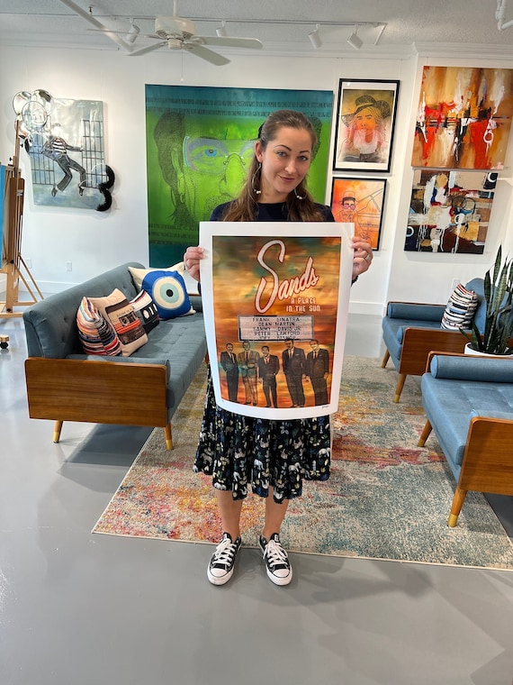 The Rat Pack Fine Art Print Etsy