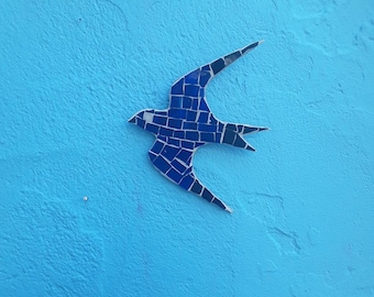 oiseau de mosaïque, art de mosaïque, art de mur de mosaïque, décoration de mosaïque, mosaïque faite à la main,