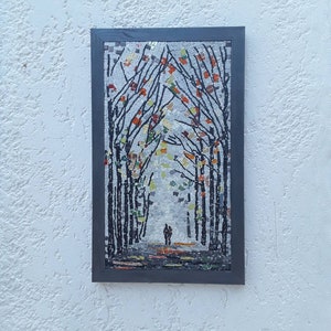 mosaïque de crémaillère, art de mur de mosaïque, décoration de mosaïque, mosaïque faite à la main, cadeau de mosaïque pour son