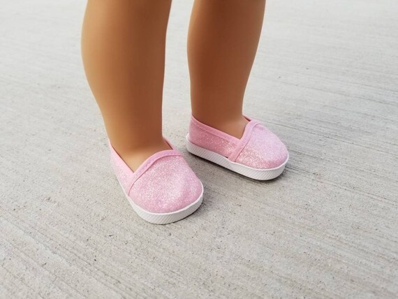 light pink sparkly shoes