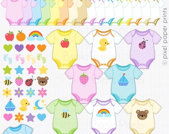 Bodysuit clipart - Digital Clip Art - Personal and commercial use