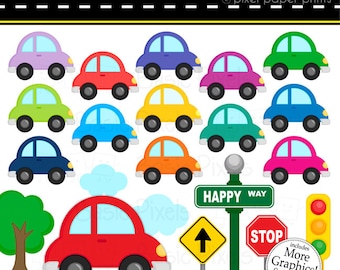 Car Clipart - Digital Clip Art - Cars - Personal and commercial use