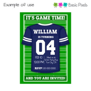 Football clipart Digital Clip Art Football helmet and jersey Personal and commercial use image 9