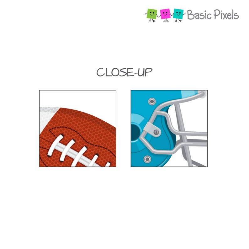 Football clipart Digital Clip Art Football helmet and jersey Personal and commercial use image 6