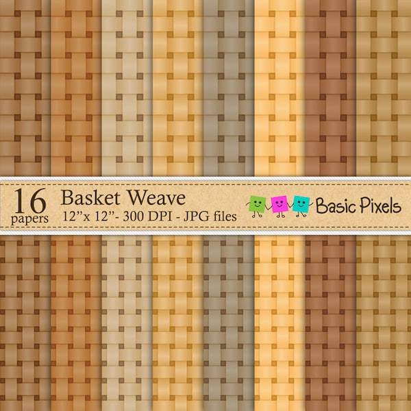 Basket weave - Patterns - Backgrounds - Personal and commercial use