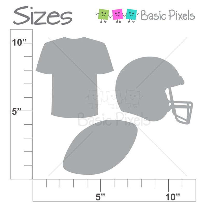 Football clipart Digital Clip Art Football helmet and jersey Personal and commercial use image 10