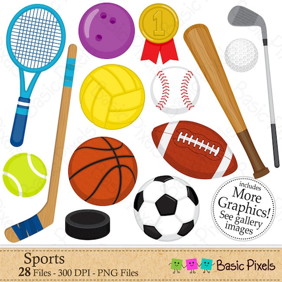 Sports clipart Digital Clip Art Personal and commercial | Etsy