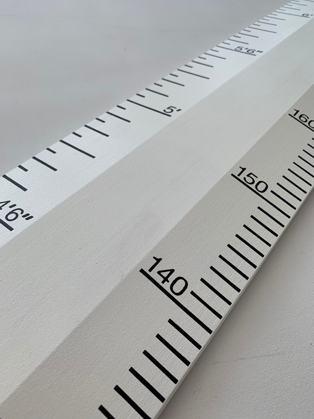 Hauty Ruler Pointing Wooden Height Ruler, Personalised Wood Measuring Chart, Growth ...