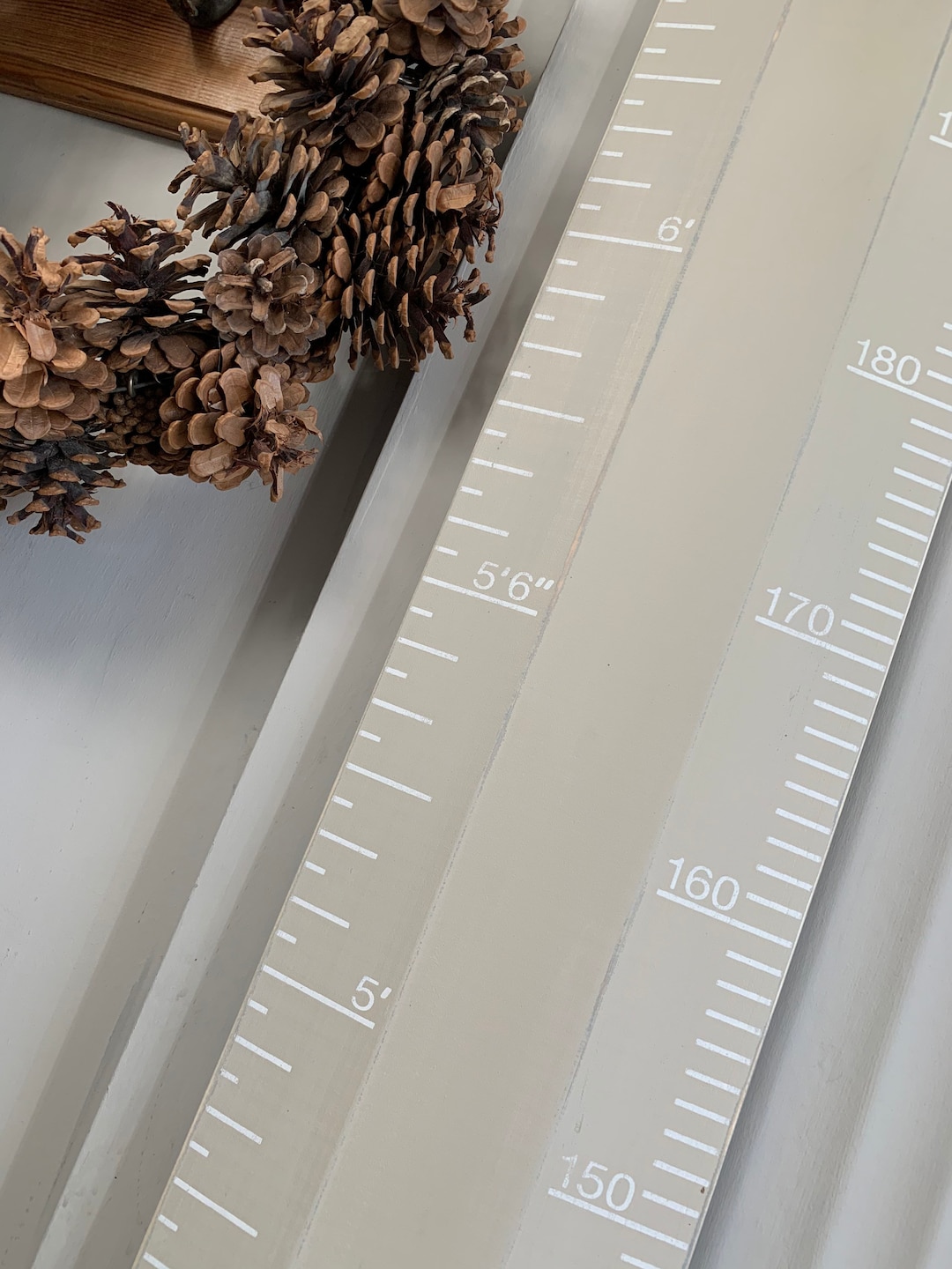 Wooden Measuring Chart, Stoney Ground,ruler Height Chart,personalised ...