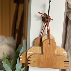 The Marker, The Measurer, handmade wooden tool for measuring heights and growth on your Ruler Height Chart