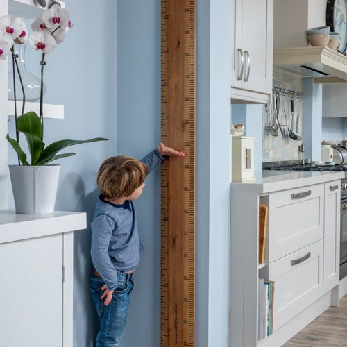 Wooden Ruler Height Chart 6'6 Personalised Giant Etsy UK
