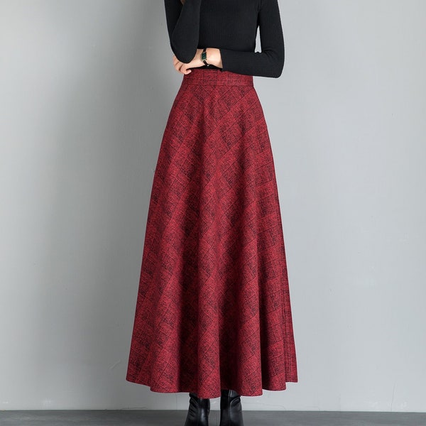 Wool Maxi Skirt - Etsy