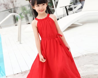 110+ colors flower girl’s dress, girl dress, custom made dress, girl long dress, strap dress, maxi dress, girl’s clothing