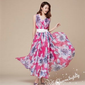 Colorful chiffon dresses best sale