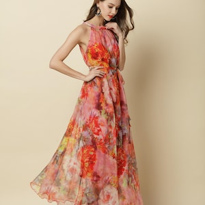 110 Colors Chiffon Flower Long Party Dress Evening Wedding - Etsy