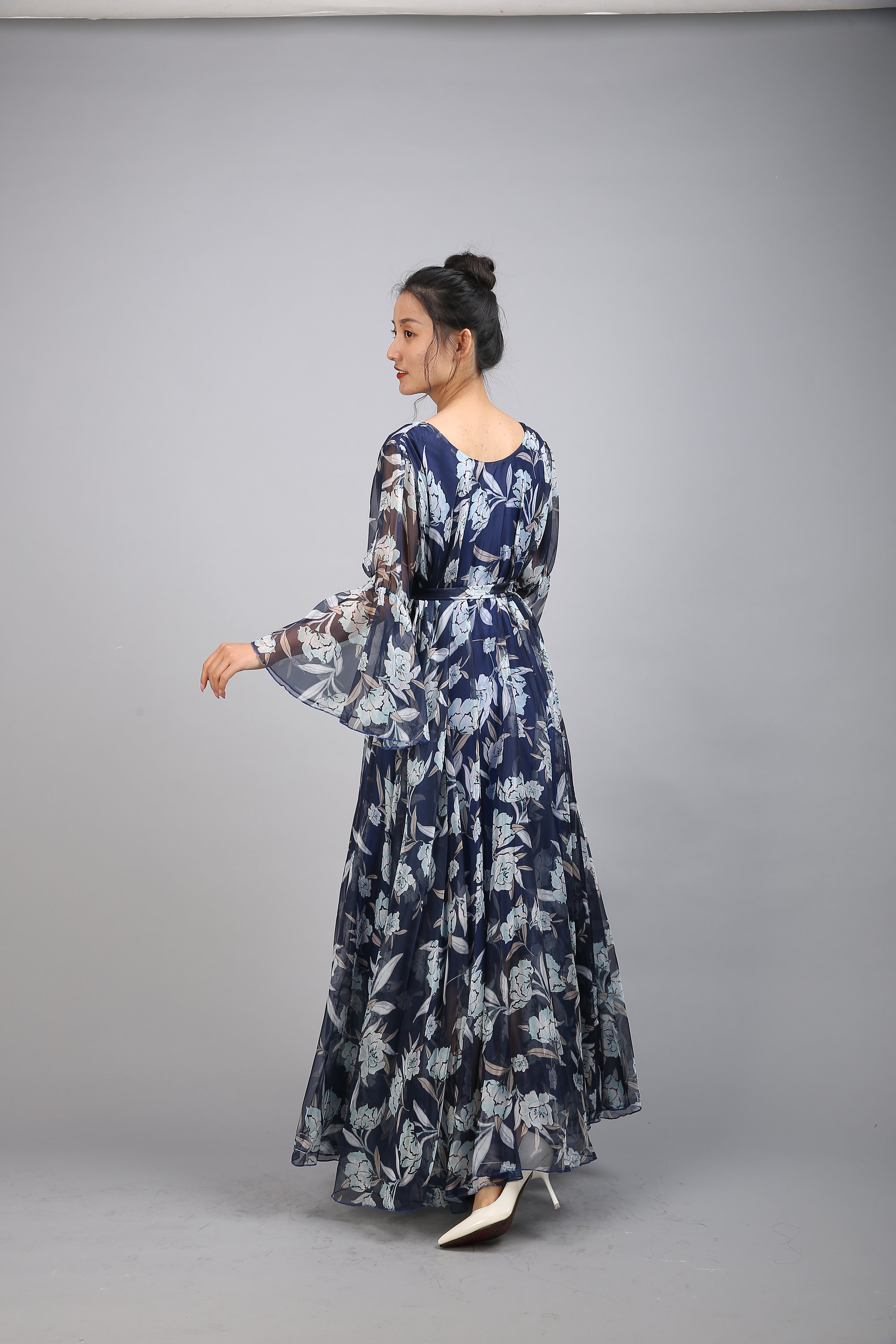 110 Colors Chiffon Dark Blue flower Long Party Evening Wedding Etsy