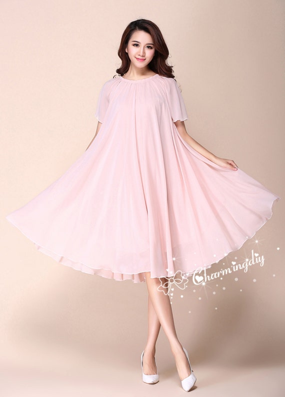 light pink dress nearby A Line V Neck Pink Spaghetti Straps Satin Prom Dresses Formal Dresses US10 / Custom Color main image 0