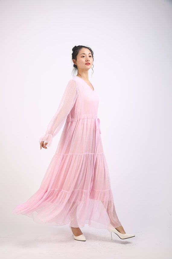 pink tea length dress Floral Prom Dresses, Pink Tea Length Floral Formal Hom Eip Collection Zipper 9 A Line Pearl Pink Tea