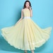 110 Colors Chiffon Light Yellow Long Party Dress Evening Wedding Sundress Maternity Summer Holiday Beach Dress Bridesmaid Dress Maxi Skirt 