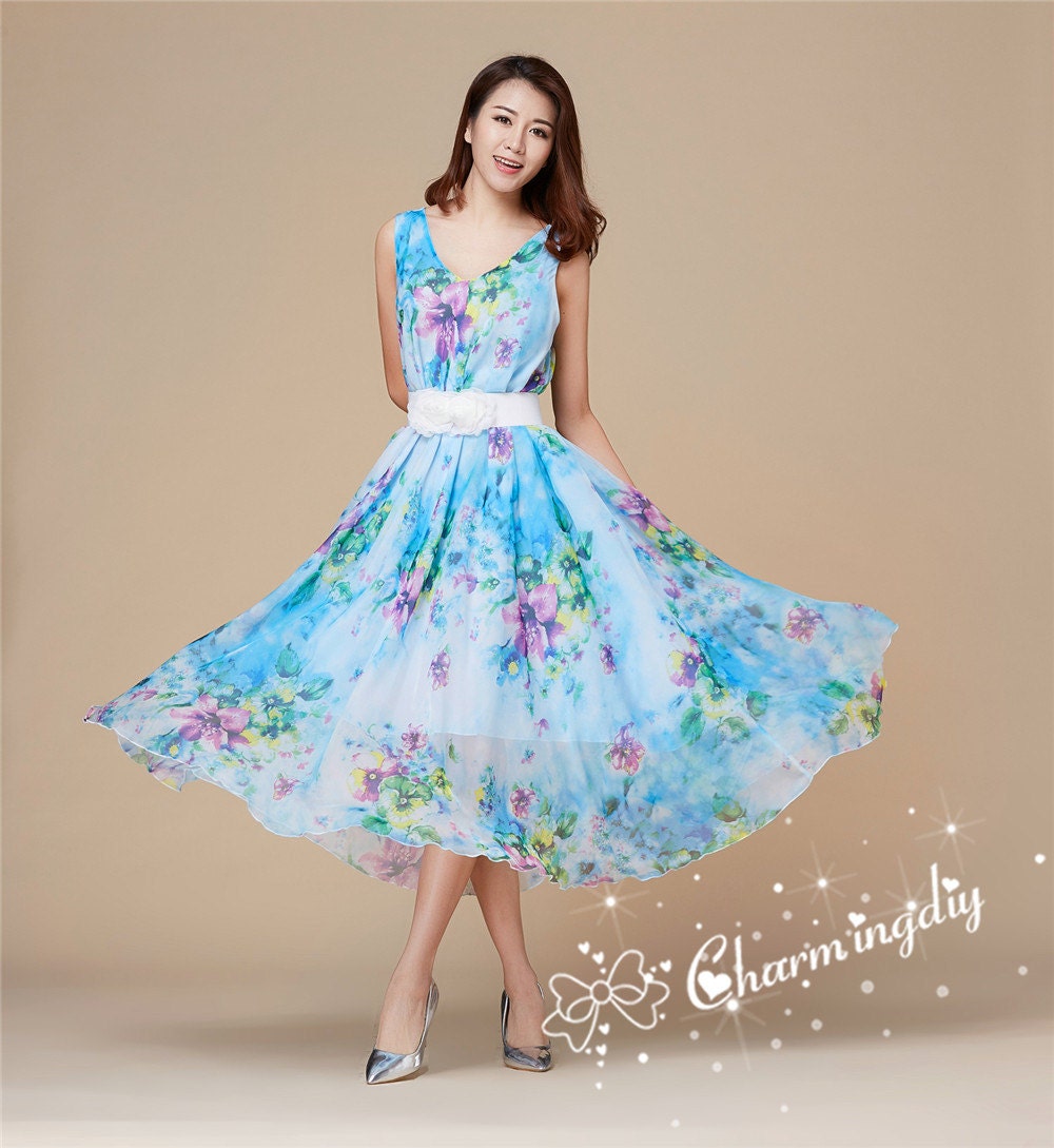 open lace back dress Daisy Romantic Cream Print Maternity Baby Shower Dress main image 1