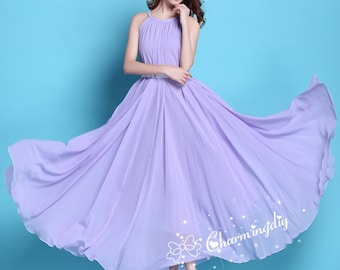 110 Colors Chiffon Light Purple Long Party Evening Wedding - Etsy