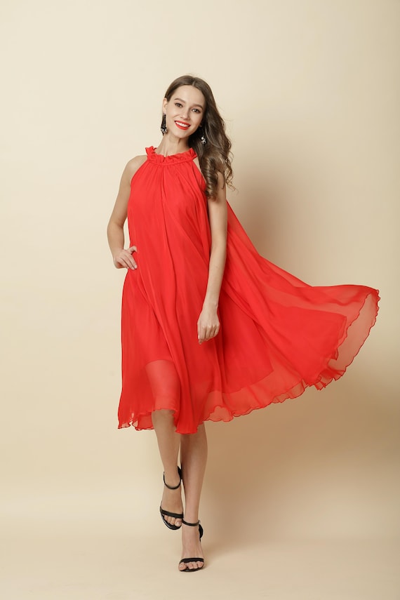 strapless open back dress Mismatched Red Satin Mermaid Side Slit Long Custom Bridesmaid Dresses –  MarryLover main image 0