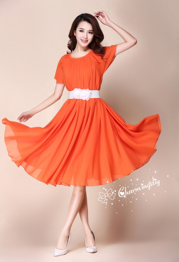 Orange Short Party Dresses