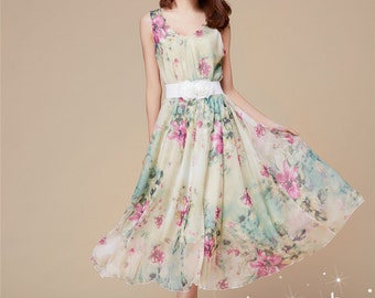 110 Colors Chiffon Flower Long Party Evening Wedding - Etsy