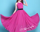 110 Colors Chiffon Rosy Long Party Dress Evening Wedding Sundress Maternity Summer Beach Dress Bridesmaid Dress Maternity Dress Maxi Skirt