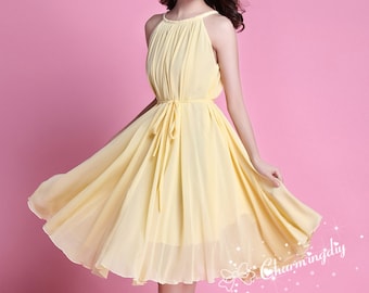 pale yellow dresses