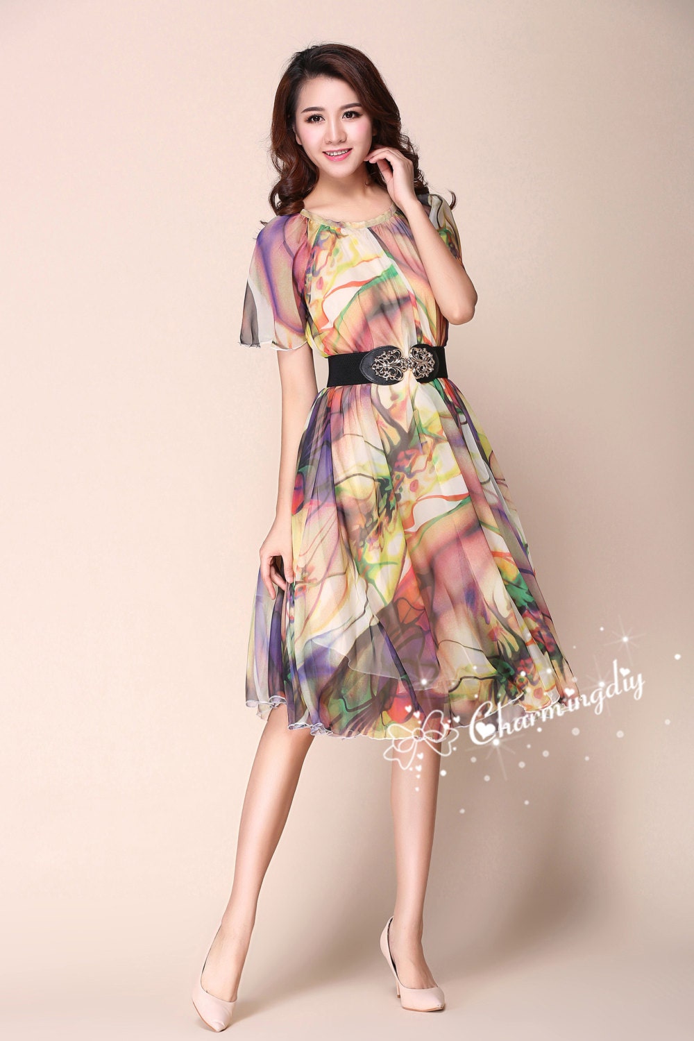 t shirt dress cotton Black T-Shirt Mini with Shoulder Pads Color::#33-Tea Green SID-D26420 and ready for all Petite Dresses