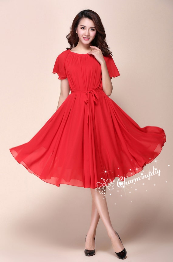 strapless open back dress Short Cherry Chiffon Dress For Beach Wedding Red Strapless Bridesmaid Dress  Online (BM2424) – DaisyFormals-Bridesmaid and Formal Dresses in 59+ Colors main image 0